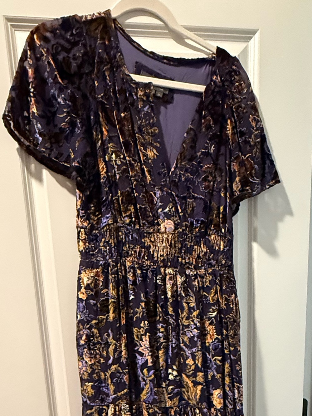 Anthropologie The Somerset Purple Velvet Edition, Maxi Dress, medium - Picture 10 of 12